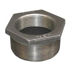 Sort nippelmuffe 1.1/4" x 3/4"