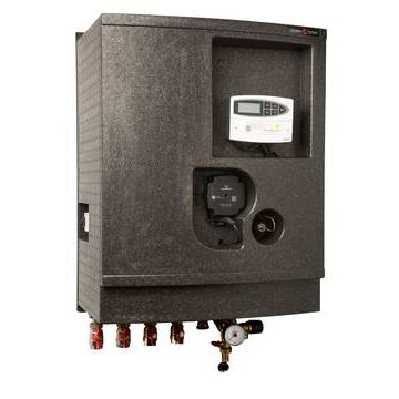 Gemina Termix fjernvarmeunit model Gentofte, fuldisoleret med ECL