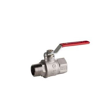 1.1/4" kuglehane Muffe/nippel stg. tea