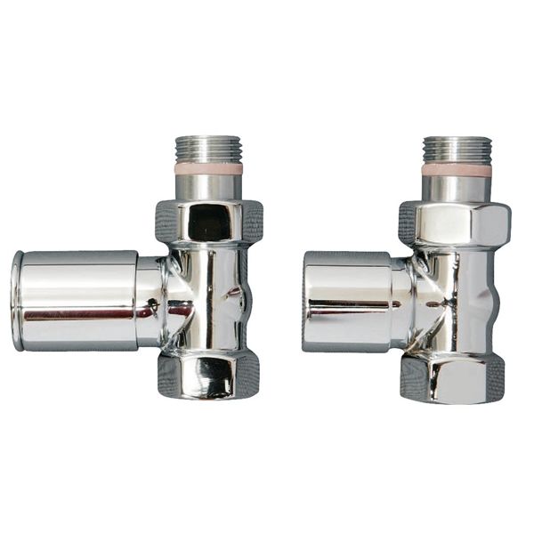 Strømberg Ventilsæt ligeløbende, krom