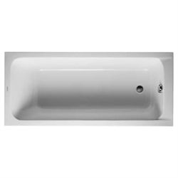 Duravit D-code badekar 170x75 cm for indbygning - med afløb i fodenden