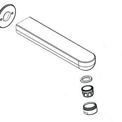 Hansgrohe Metris S tud 165 mm i krom 