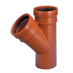 Wavin 160x160mm 45gr. PP-kloakgrenrør