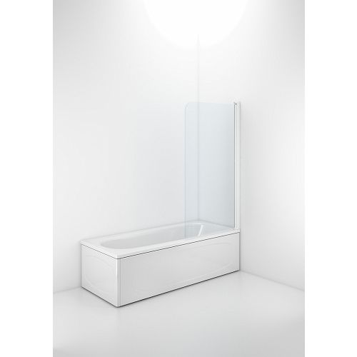 Contura Shower Space SPXK badekarvæg 800x1400 matkrom profil - Klart Glas