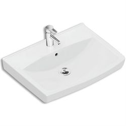 Ifö Spira Håndvask 57 x 43,5 med Hanehul & overløb