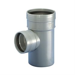 Grå PP grenrør 32/32 mm - 87,5 grader