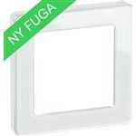 Fuga pure ramme glas 1m hvid