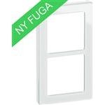 Fuga pure ramme glas 2m hvid