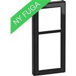 Fuga pure ramme glas 2½m sort