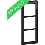 Fuga pure ramme glas 3m sort