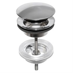 Gustavsberg Push-open Bundventil i krom 