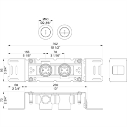 Vola Elektronisk cisternebetjening med 2-skyl 