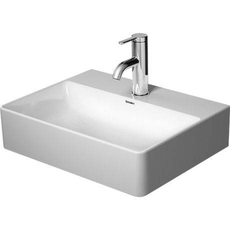 Duravit DuraSquare Håndvask med Hanehul - 45x35 cm - Med wondergliss 07324500411