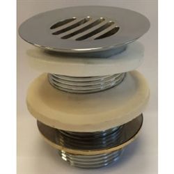 Bundventil med rist 1.1/4". til vaske uden overløb