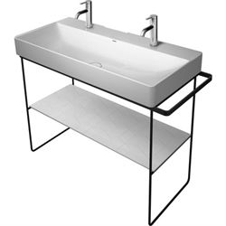 Duravit DuraSquare Metalkonsol gulvstående 1065 mm - Sort mat - 003103 46 00