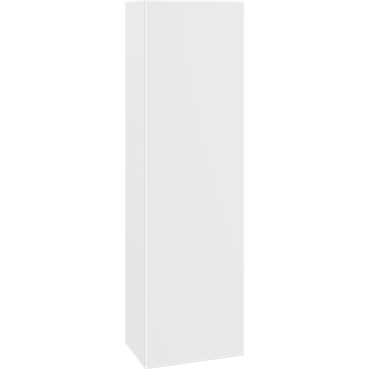 Dansani Højskab med låge, 176x50x35 cm - Hvid højglans