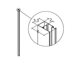 Dansani Match profil kit til rørgennemføring til model A, B, E og 1 i satin