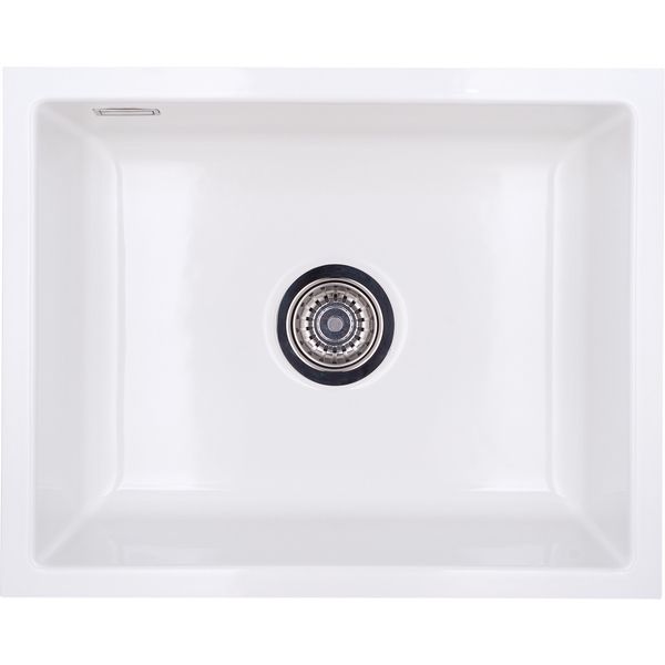 Lavabo Mera 50 U porcelæn køkkenvask 55,3 x 44,8 cm til underlimning