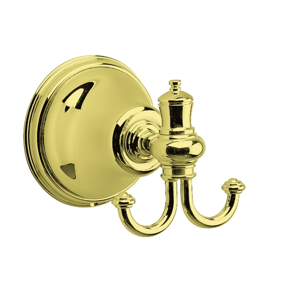 Damixa Tradition håndklædekrog dobbelt i Messing