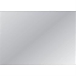 Spejl 60 x 60 cm med matslebne kanter