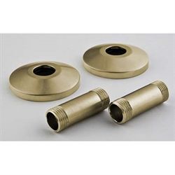 Strømberg Tilslutningssæt, poleret messing, 57 mm,