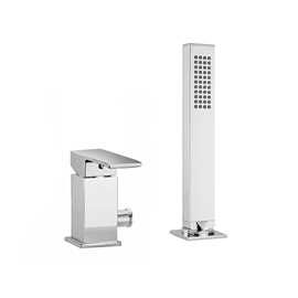 Strømberg Firkantet etgrebs armatursæt krom