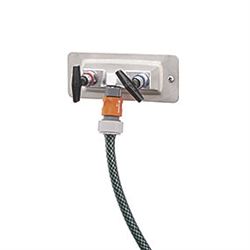 FM Mattsson dobbelt Posteventil 400 mm med nøgle selvtømmende