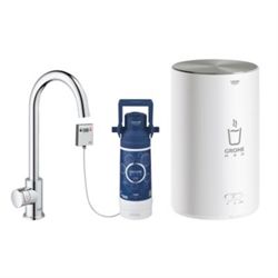 Grohe Red Mono køkkenvandhane m/C-tud, størrelse M, Krom
