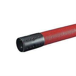 kabelrør 75/63 mm, rød dobbeltvægget PEHD, længde à 6 meter