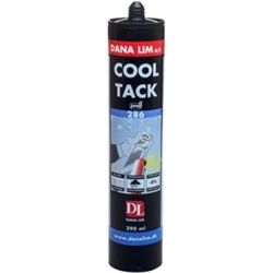 Dana lim Cool Tack 286 Sort Monteringslim til de fleste materialer. Kan bruges til -5C. - 290 ml