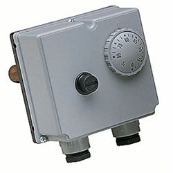 Danfoss dobbelt termostat inkl. 1/2 dyklomme