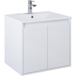 Domo håndvask 61cm med hanehul & overløb. Passer til 771104006