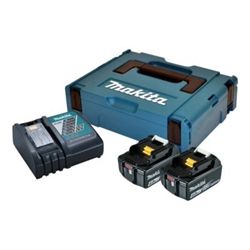 Makita Batteripakke 2x18V, 4,0AH Li-lon + Lynlader