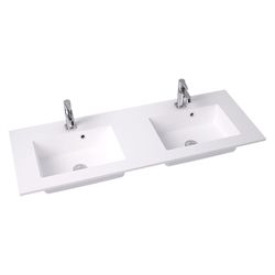 Dansani Minore vask 120,2 cm dobbelt i hvid mat