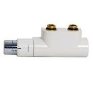 Purmo Designventil vinkel 50 mm - Hvid