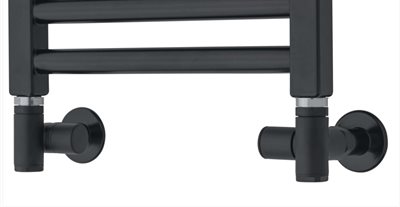 TVS kombi vinkelløbende ventilsæt i sort 