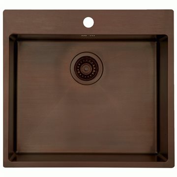 Lavabo Kubus 540 soft køkkenvask Bruneret messing (patinere ved brug)