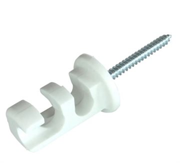 Lampeophæng med skrue hvid