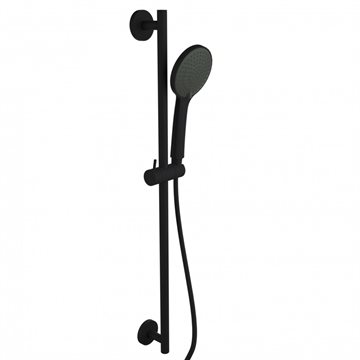 LAVABO Luca Brusesæt med stang, slange og med rund håndbruser i Matsort