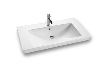 Dansani Lotto vask 85 cm i porcelæn til vaskeskab