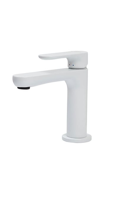 Newform Linfa 2 håndvaskarmatur uden bundventil, mat hvid