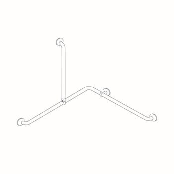 Pressalit Plus håndgrebskombination,762x1200x1090mm, hvid