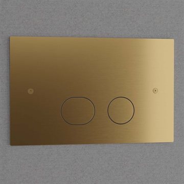 Scandtap Steel Style betjeningsplade SAND, for Geberit (Sigma) i Børstet messing