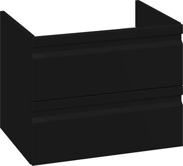 Dansani Luna vaskeskab 61 cm med integrerede greb, sort mat - vælg vask