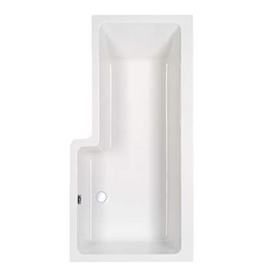 Strømberg Quantum Showerbath Badekar, 170x85 cm - Højrevendt