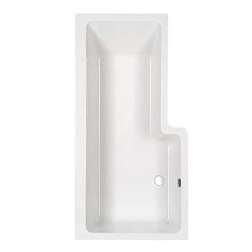 Strømberg Quantum Showerbath Badekar 150x85, Carronite - Venstrevendt