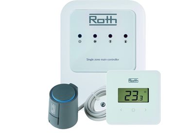 Roth trådløs regulering til minishunt, rumtermostat med display