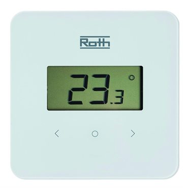 Roth Touchline trådløs rumtermostat med display i Hvid