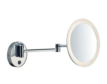 SLV  Maganda barber-/kosmetikspejl med LED-lys, krom/hvid