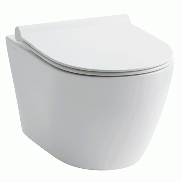 Lavabo Studio rimless væghængt toilet i hvid inkl. softclose sæde